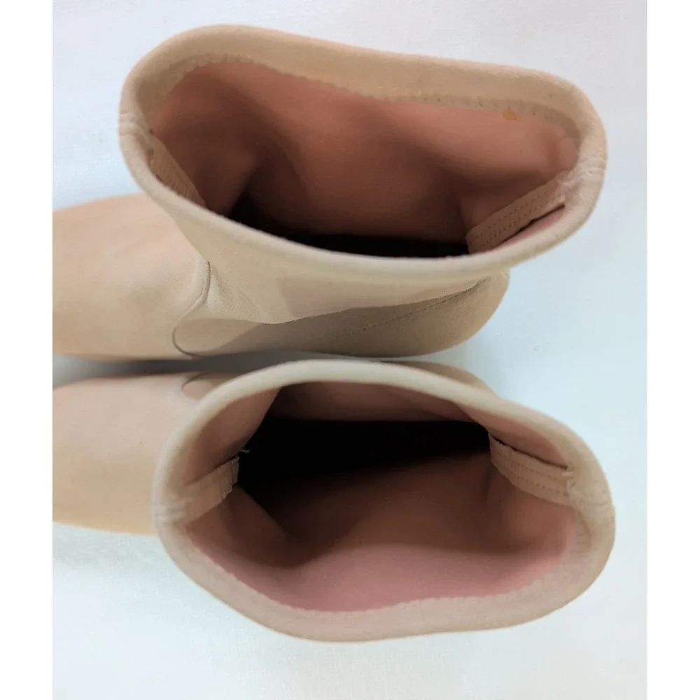 Stuart Weitzman Siggy Ankle Boot Womens‎ 9 Beige Suede Quiet Luxury Neutral